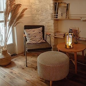 2 Pack Gold Dimmable Rechargeable Table Lamps
