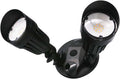 Black Dual Head Adjustable LED Bullet Outdoor Security Light