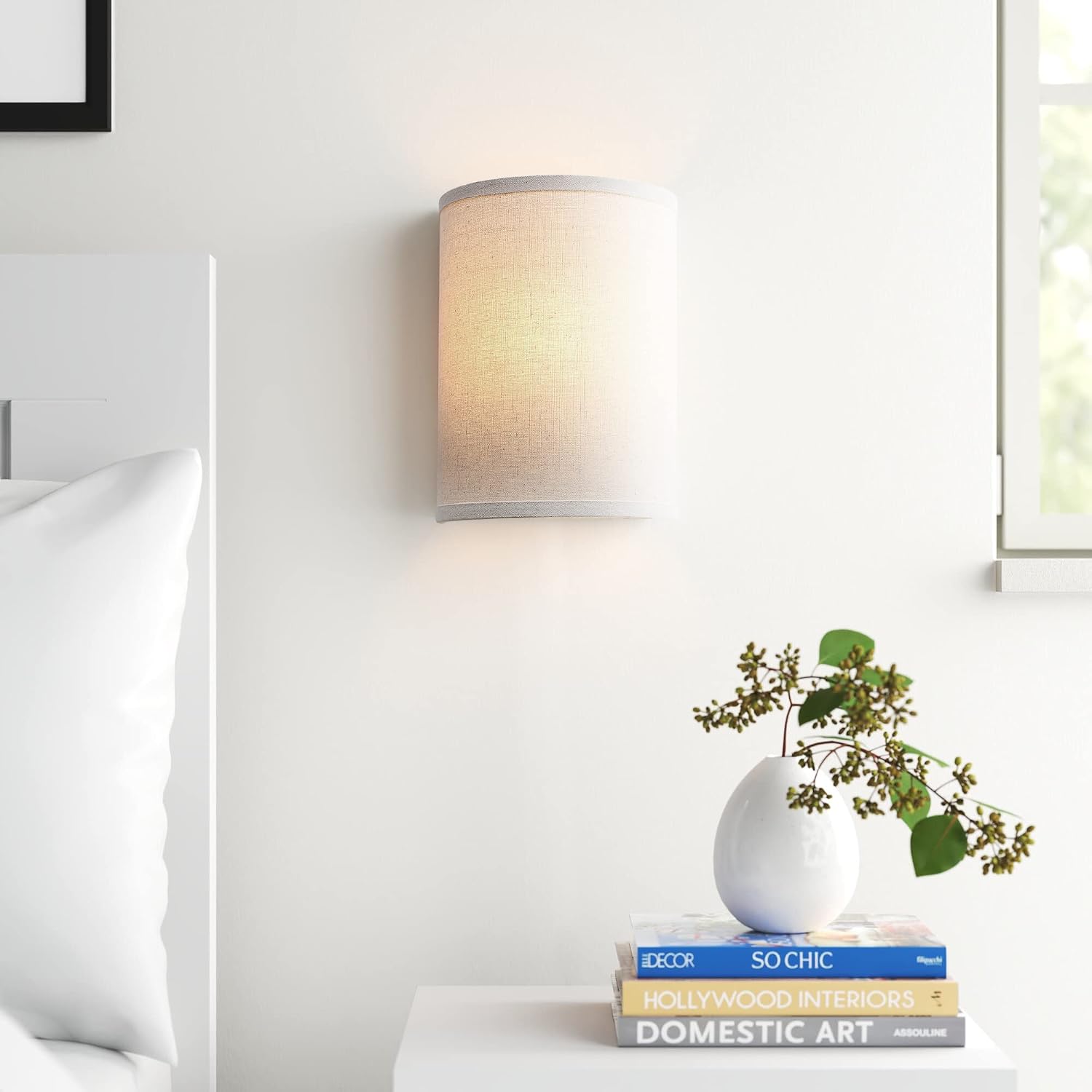 Vintage Industrial Linen Wall Sconce