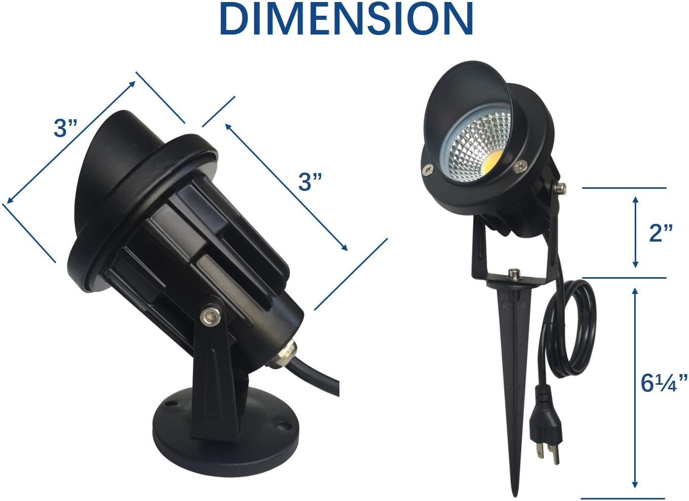 Plug-In LED Flagpole Landscape Spotlight