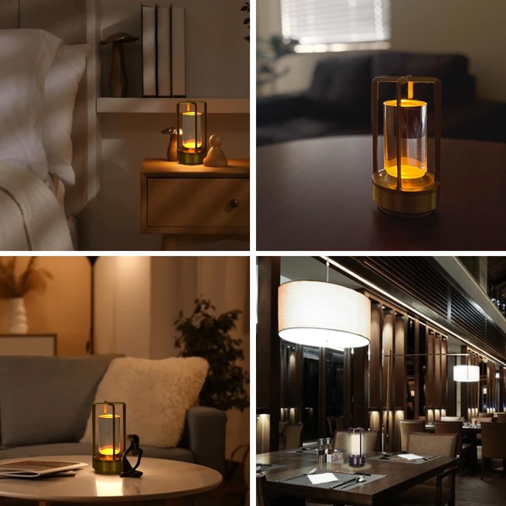 Metal Rechargeable Dimmable LED Lantern
