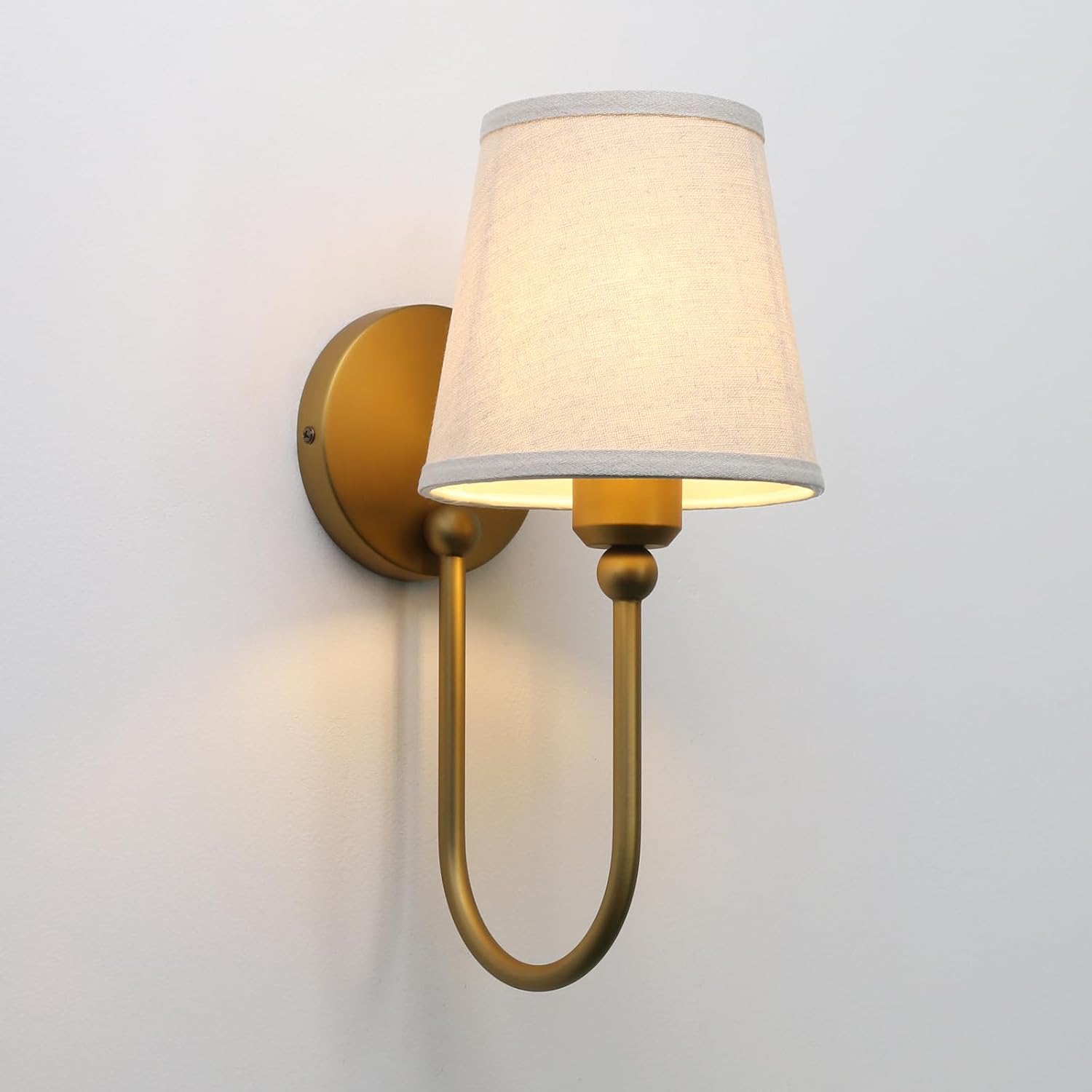 2 Antique Linen Wall Sconces