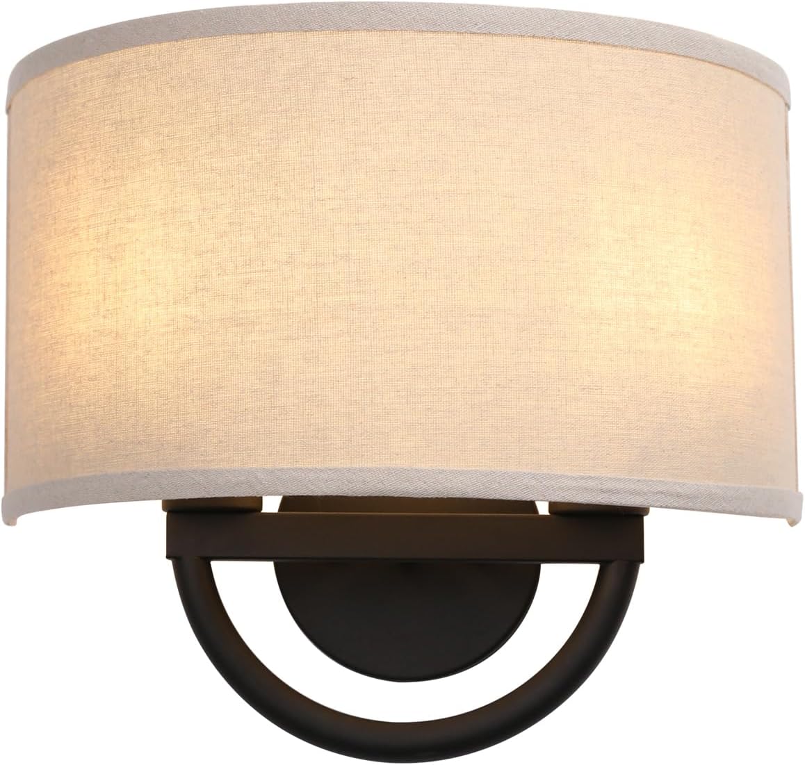 2-Light Linen Fabric Wall Sconce