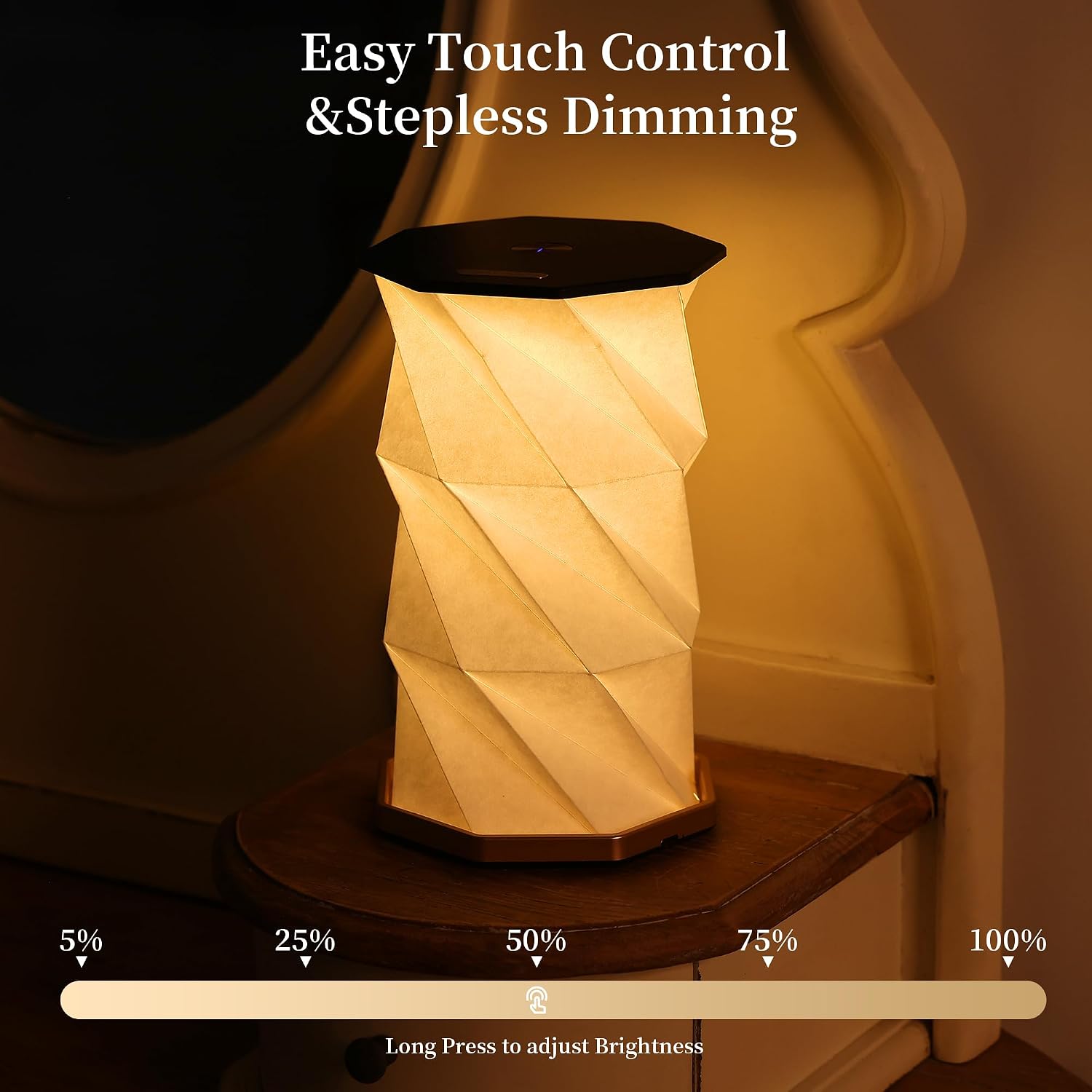 Foldable Rechargeable Touch Dimmable Lamp