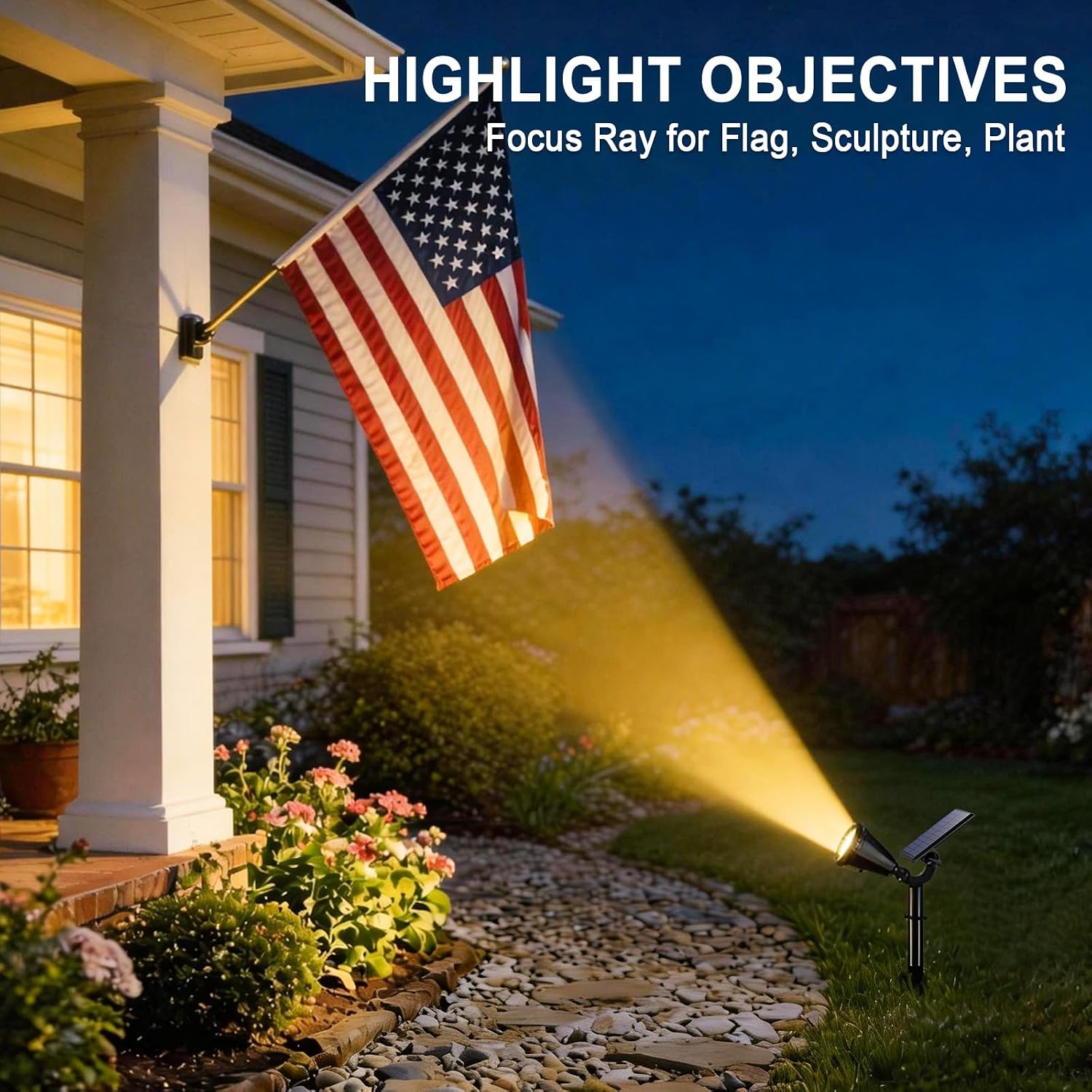10 Pack Solar Waterproof Landscape Spotlights