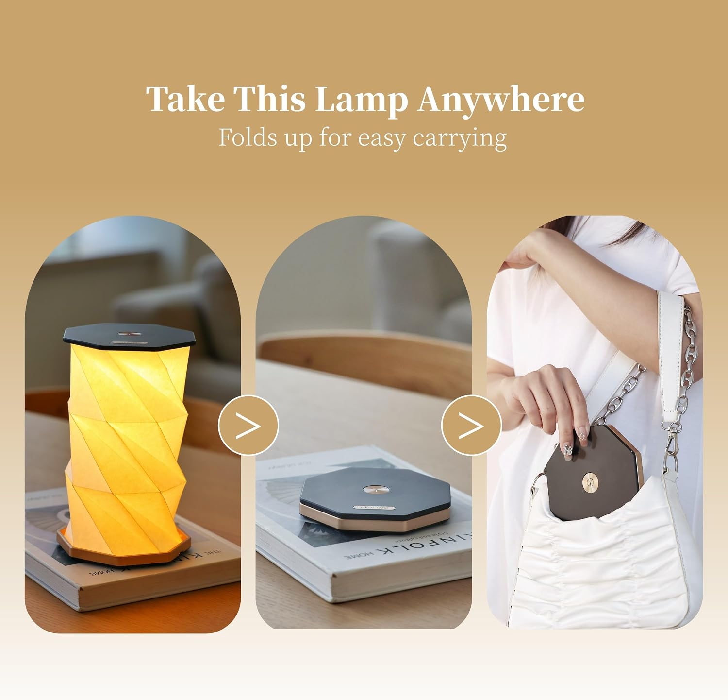 Foldable Rechargeable Touch Dimmable Lamp