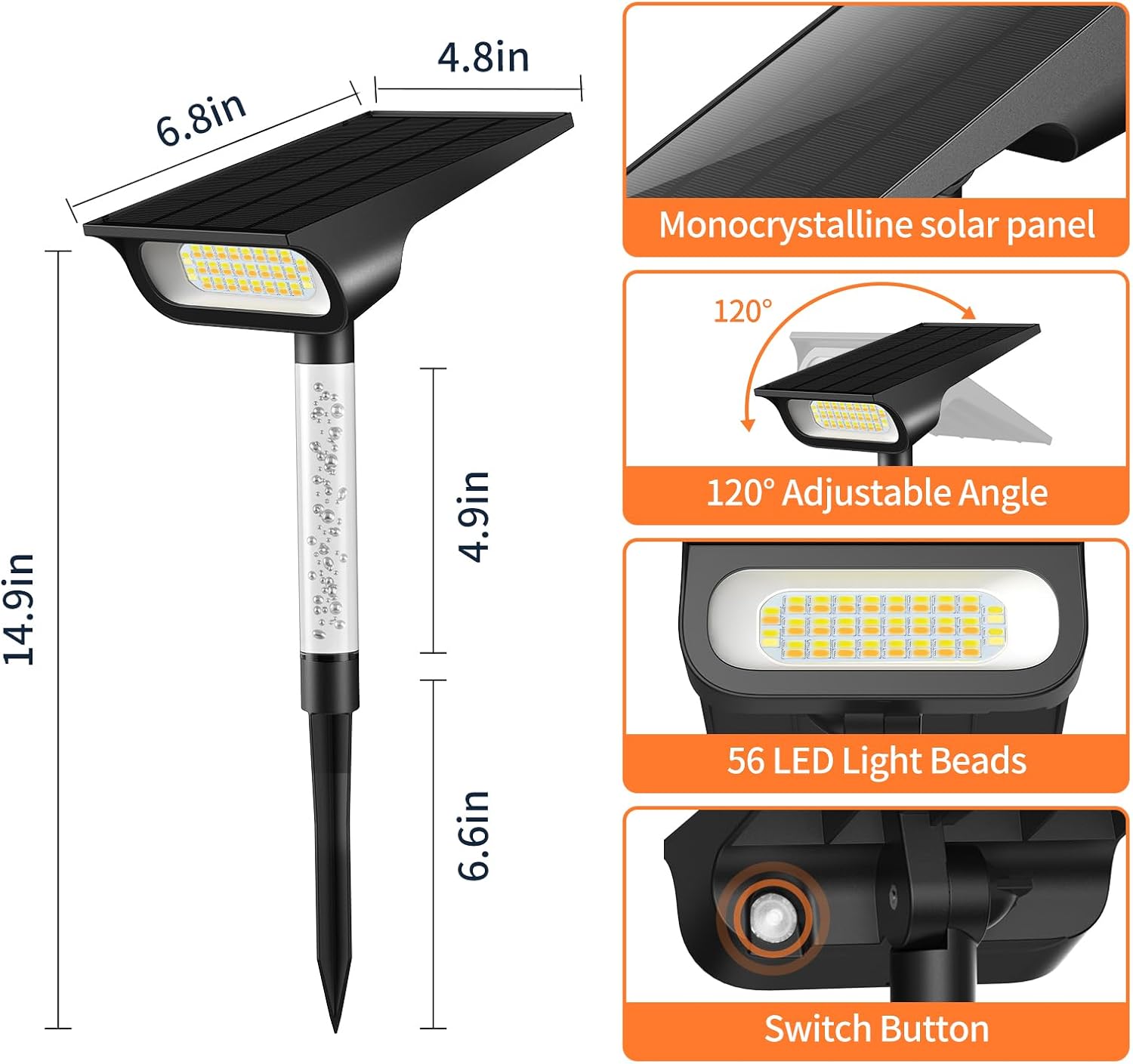 Solar Waterproof Garden Solar Spot Lights