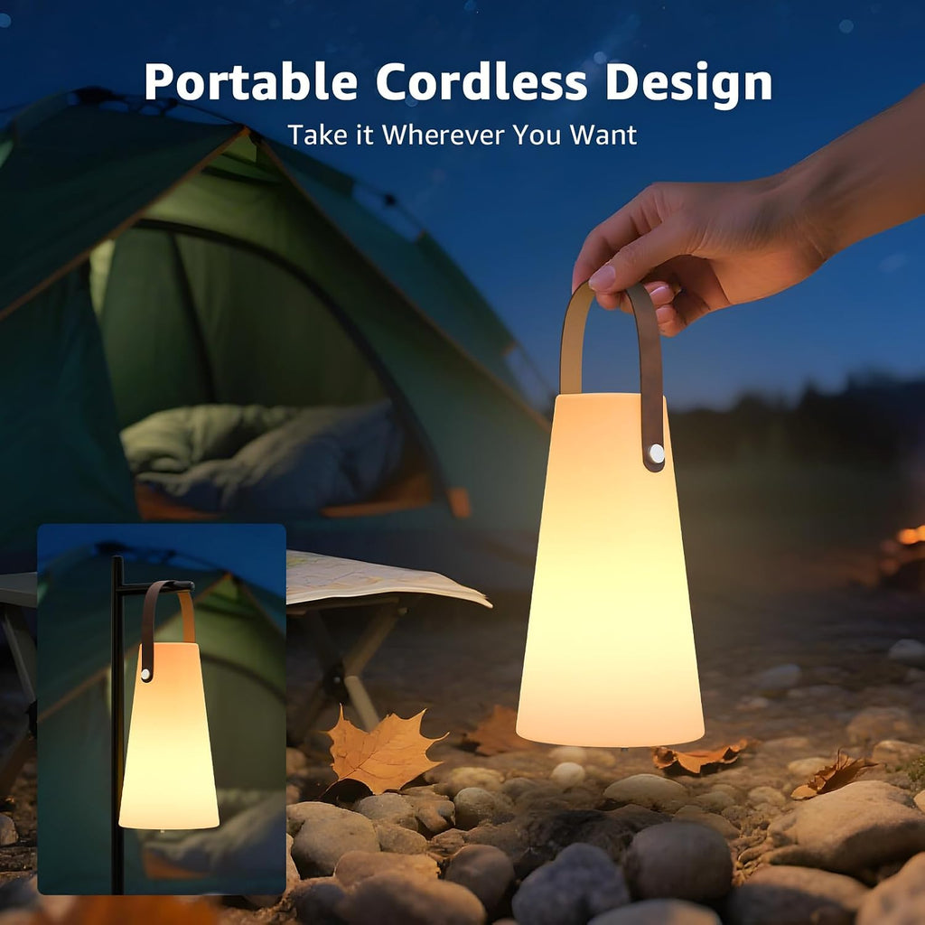 2 Pack RGB Waterproof Rechargeable Lanterns