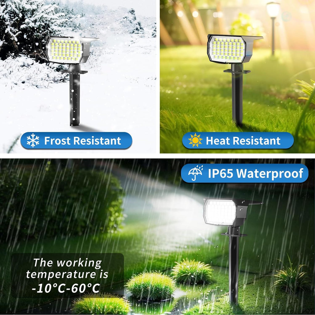 10 Pack Solar Waterproof Landscape Spotlights