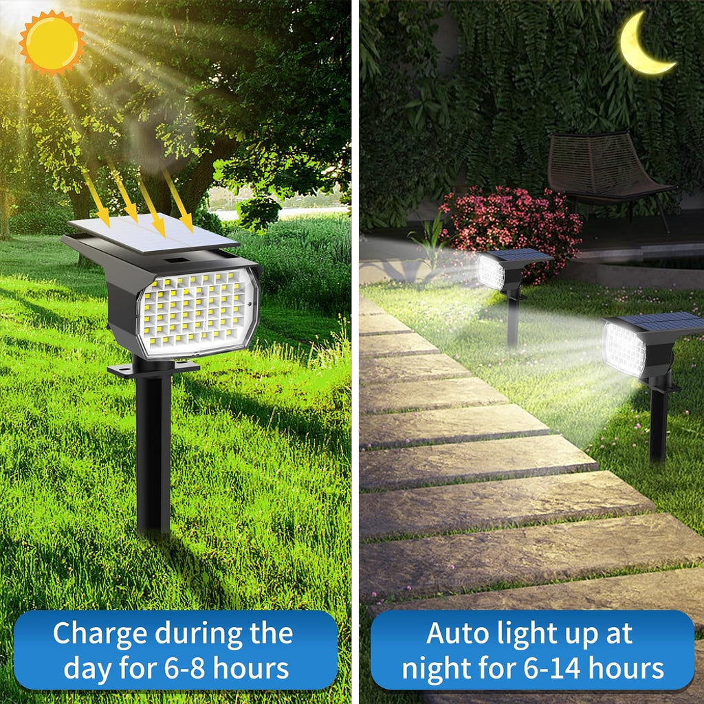 10 Pack Solar Waterproof Landscape Spotlights