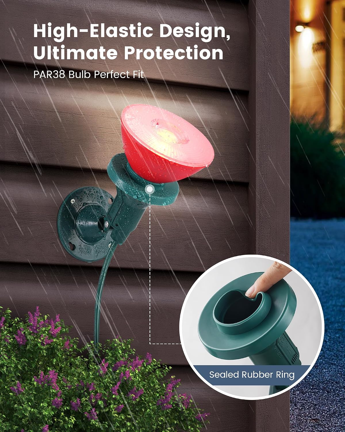 2 Pack Plug-In PAR38 Outdoor Spotlight Holders